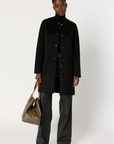 Gerard Darel, Matilda Reversible Plain and Leopard Coat - Marron
