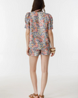 Lanhtropy, Athina Metalic Linen Shirt - Florece Print