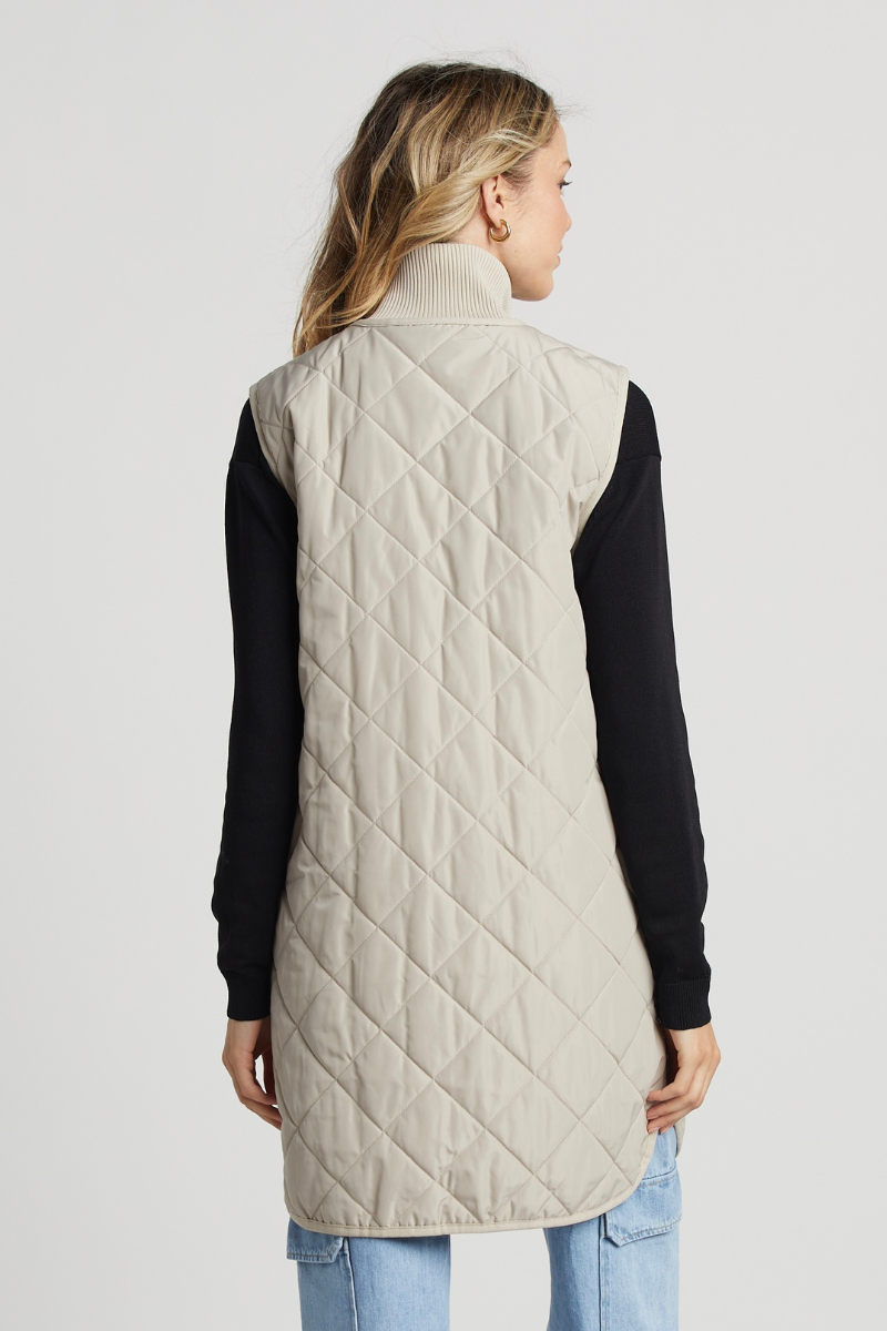 Adroit, Destiny Quilted Long Vest