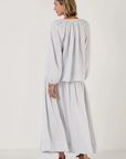 Mondo Corsini, Eliza Cotton Blouse- Cloud