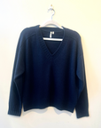 Cashmere Varsity V-Neck Sweater