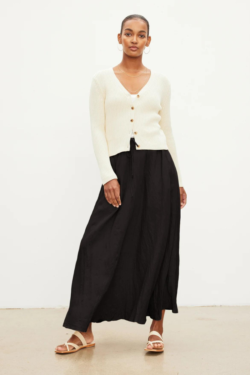 Velvet, Bailey Woven Linen Drawstring Skirt