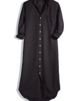 Frank & Eileen, Rory Maxi Denim ShirtDress-Black