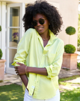 Frank & Eileen, Eileen Relaxed Button-Up Shirt - Chartreuse