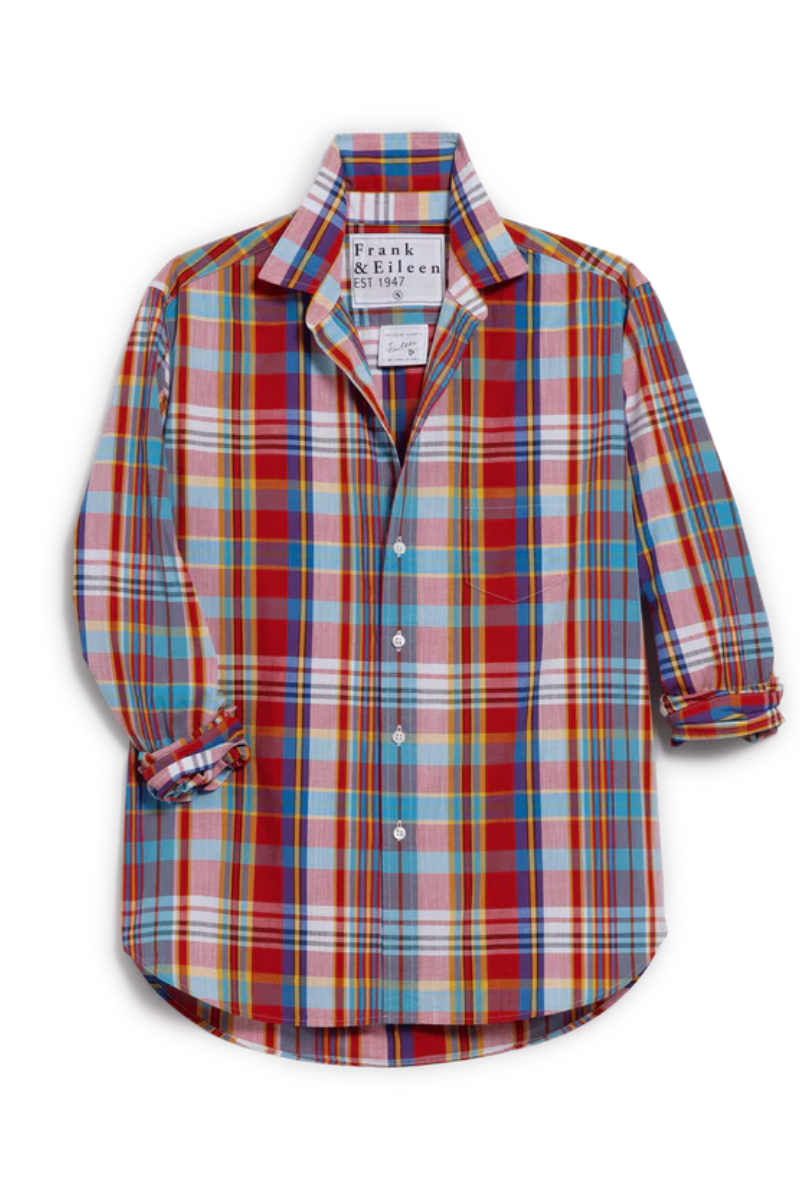 Frank & Eileen, Relaxed Button Up Shirt Primary Color Plaid