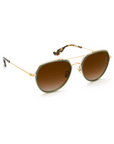 Krewe, Baker 18K Titanium + Bottle Green + Zulu Sunglasses