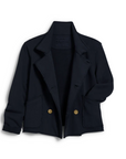 Frank & Eileen, Cropped Sweatshirt Peacoat-British Royal Navy