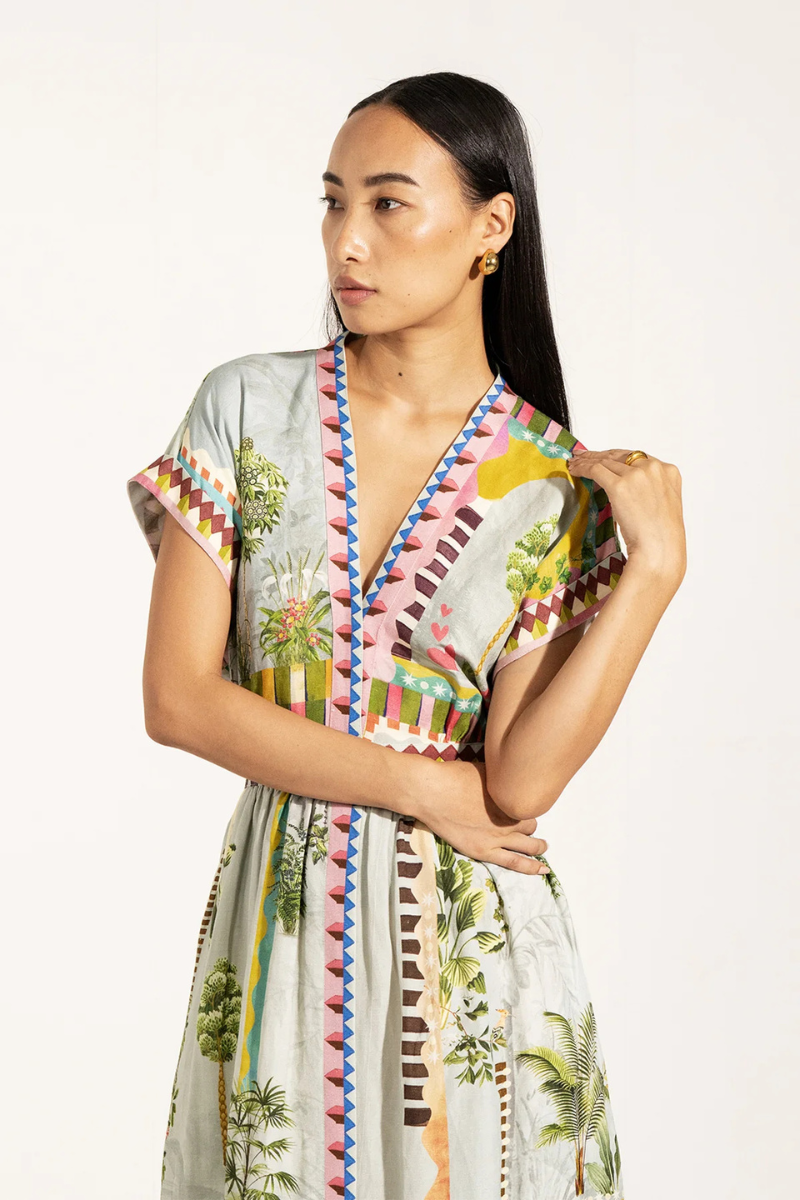Ranna Gill, Val Belted Dress-Multicolour