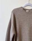 Cashmere Ribbed Lounge Sweater