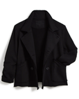 Frank & Eileen, Cropped Belfast Peacoat- Black
