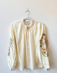 Benaras, Silk Shirt-Ecru Multi