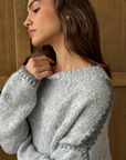 Charli, Cleo Sweater- Grey