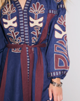 Stella Forest, Anouck Long Dress- Blue