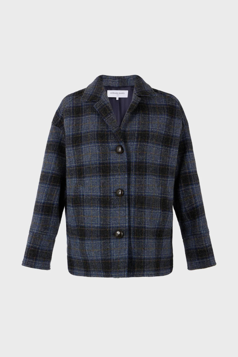 Gerard Darel - Mayssane Wool Check Jacket