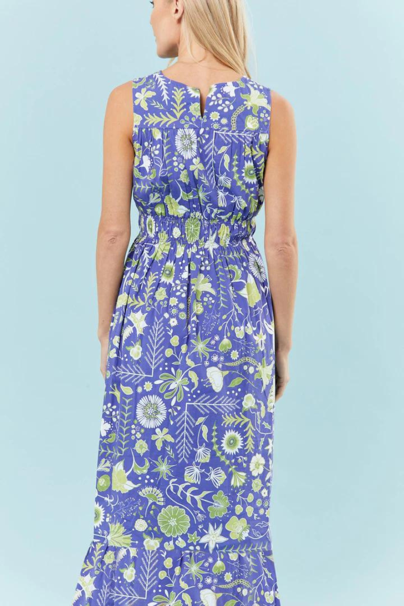 Sheridan French, Cassie Dress- Dark Blue Floral