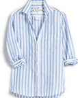 Frank & Eileen, Eileen Relaxed Button Up Shirt-Multi Blue Stripe