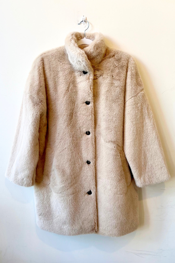 Hartford, Vayak Knitted Coat-Natural