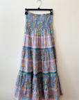 Bell, Mandy Maxi Skirt- Blue/Yellow Print