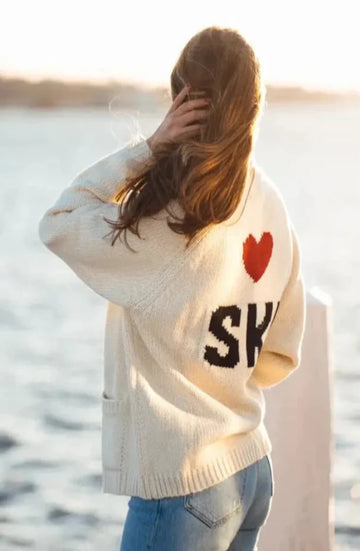 Varsity Cardigan - Ski