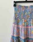 Bell, Mandy Maxi Skirt- Blue/Yellow Print