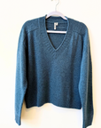 Cashmere Varsity V-Neck Sweater