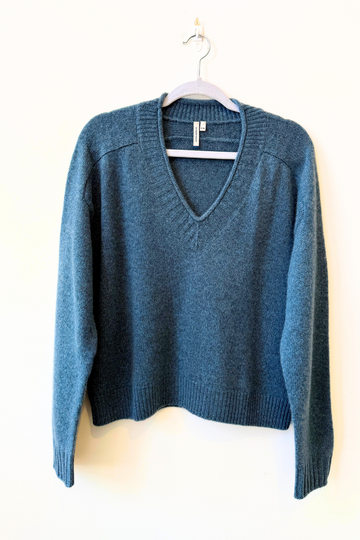 Cashmere Varsity V-Neck Sweater