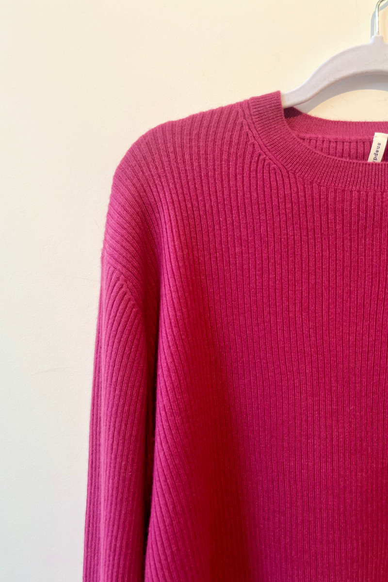 Cashmere thin Ribbed Lounge Sweater