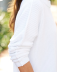 Frank & Eileen, Montecito Sweater - White