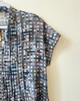 Raga Designs, Cotton Silk Woven Dress- Grey