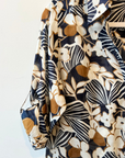 Palme, Cotton V-Neck Shirt Black Print