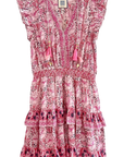 Bell, Olivia Mini Dress- Pink Print