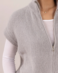 Charli, Leigh Sleevless Zip Sweater