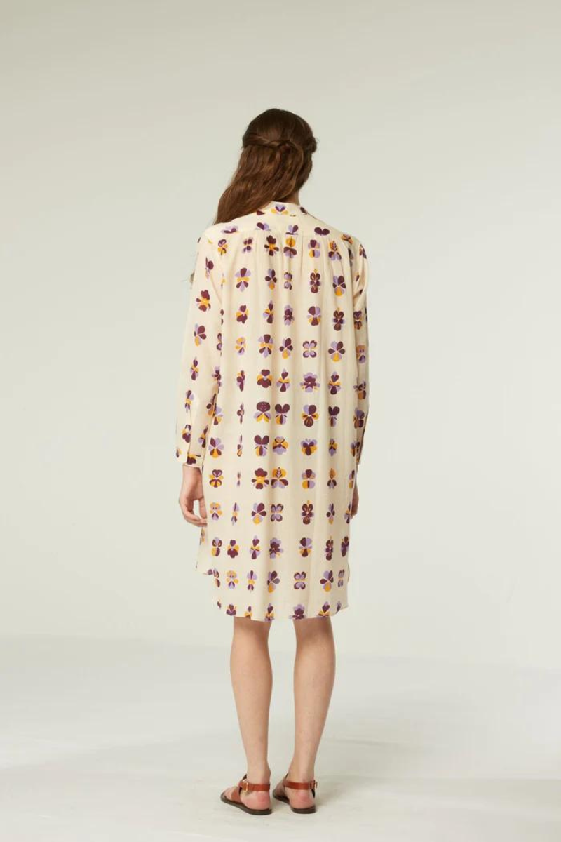 Moismont, Martine Tunic- Flowers Viola Natural