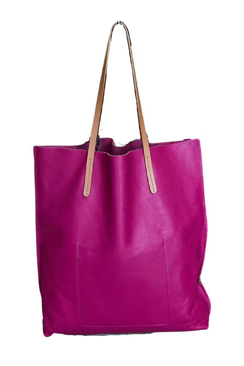 【DEARMINE】big shopper bag BUMBLE CRAFTS Heavy Tote Bag with Zipper & Front Pocket 23