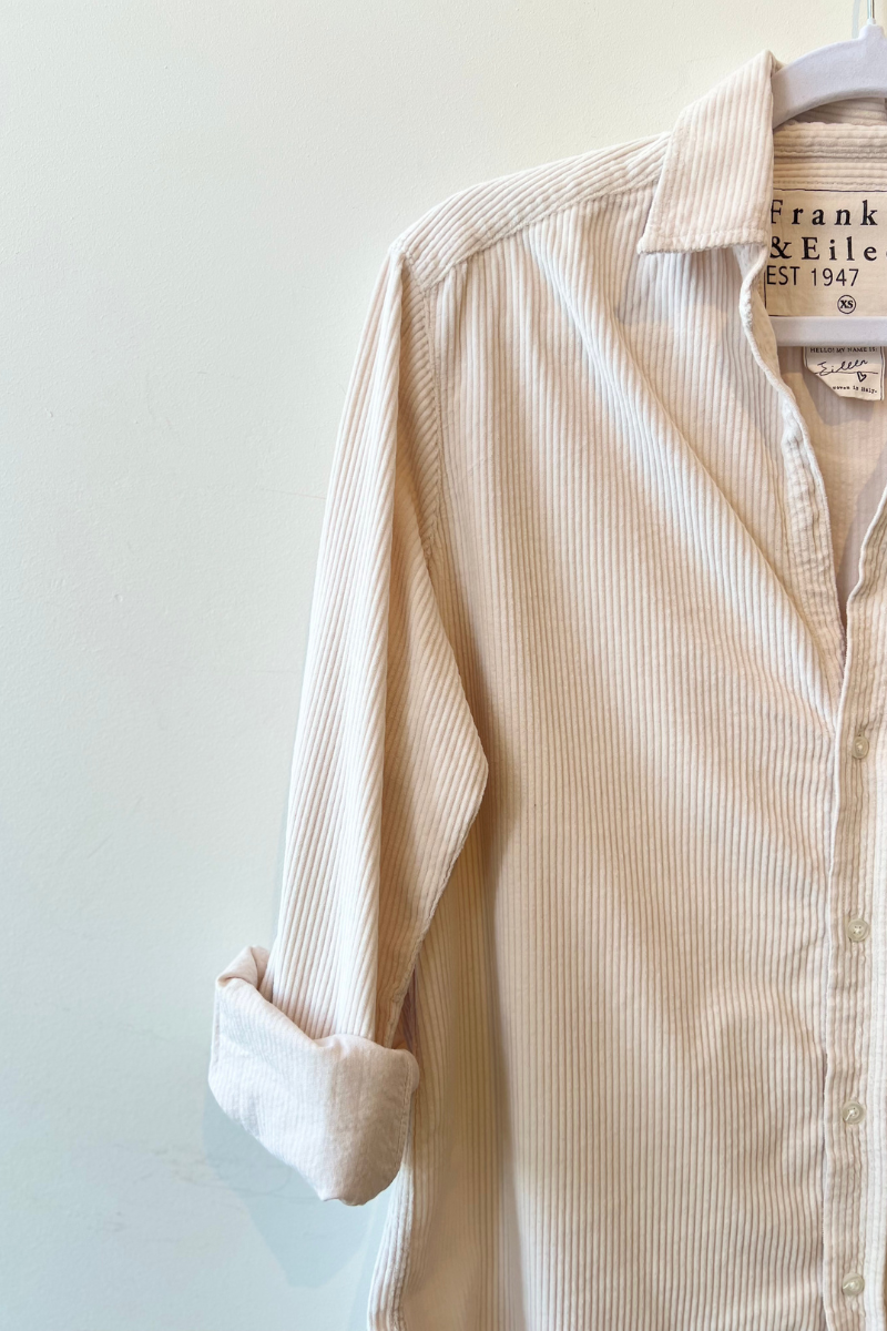 Frank & Eileen, Eileen Relaxed Button-Up Shirt- Vintage White