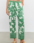 Velvet, Iris Palm Print Pants