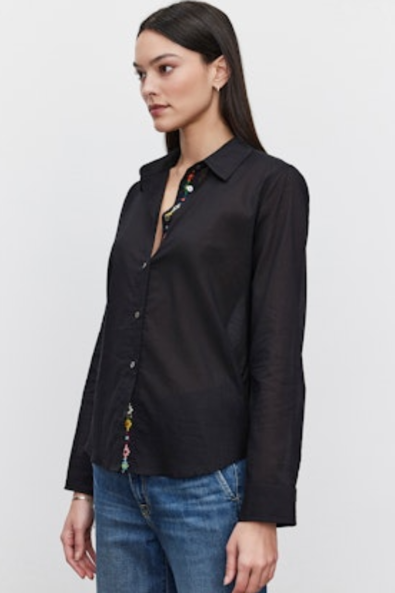 Velvet, Carissa Embroidered Shirt