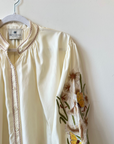 Benaras, Silk Shirt-Ecru Multi