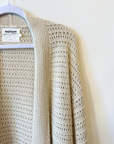 Not Shy, Nena Knit Cardigan- Ecru/Lurex