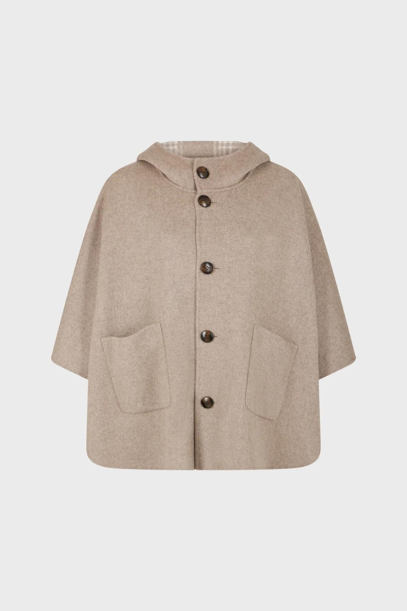 Gerard Darel, Laryssa Reversible Hooded Cape Coat