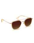 Krewe, Austin Titanium + Champagne 18K Polarized Sunglasses