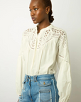 Gerard Darel, Ainara Blouse- White