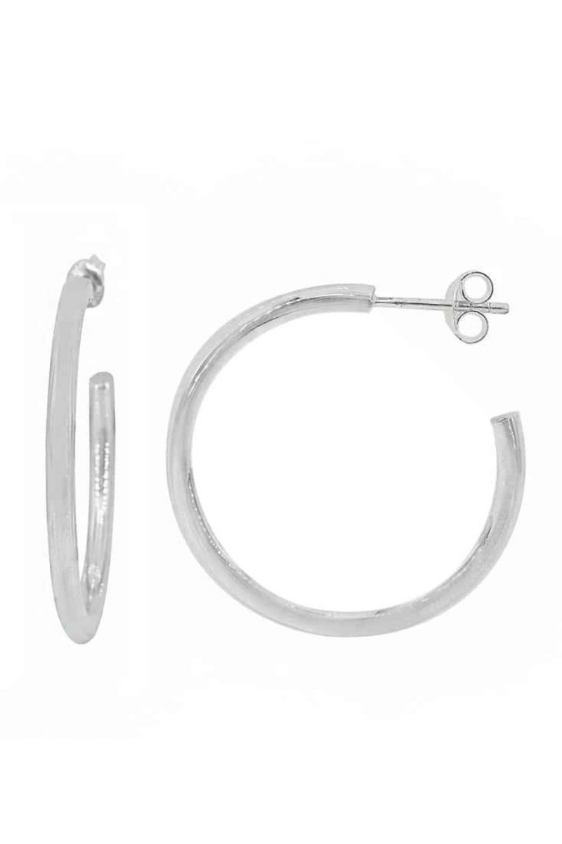 Silver Hoop Earrings