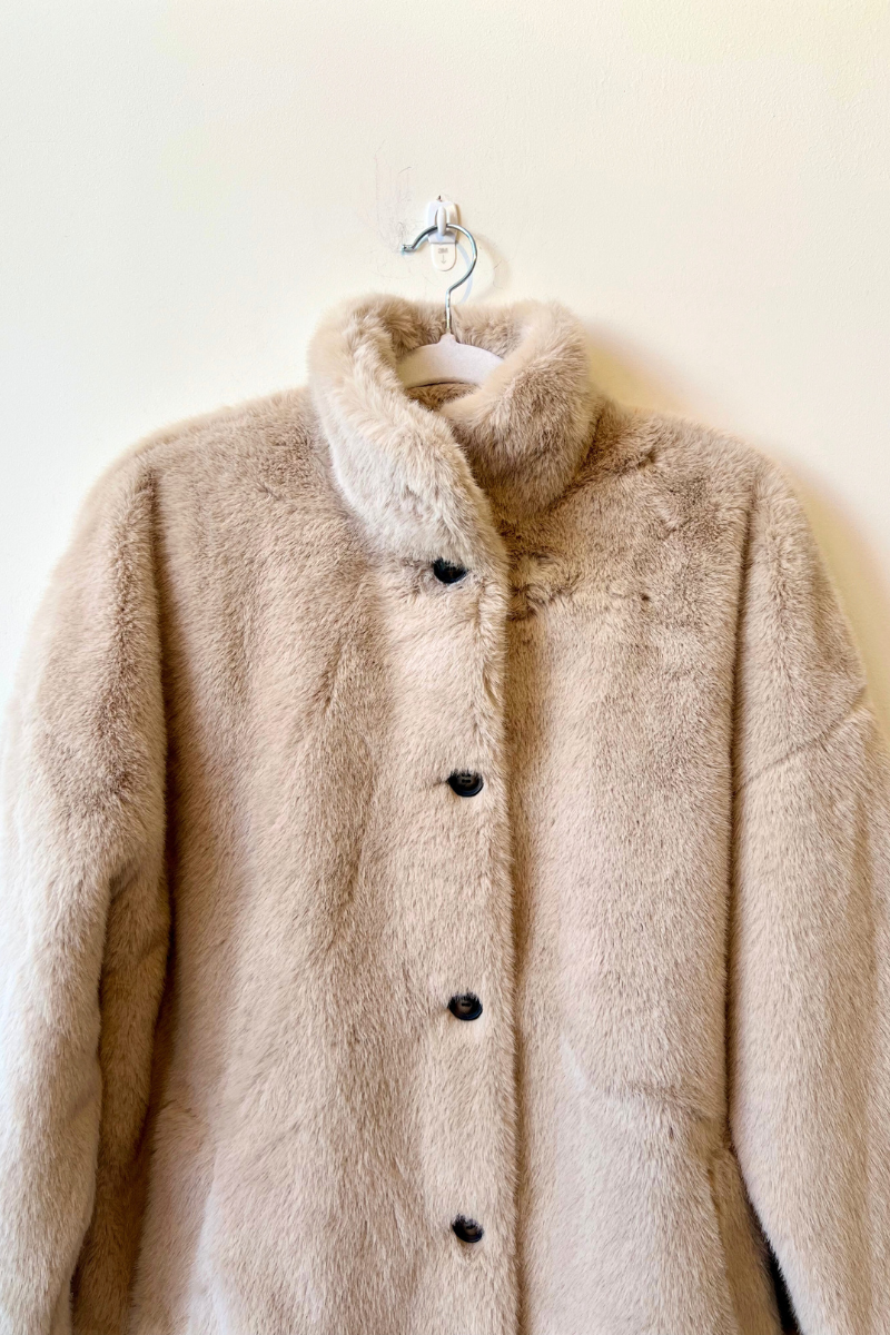 Hartford, Vayak Knitted Coat-Natural