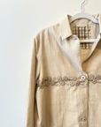 Runaway Bicycle, Lois Embroidered Jacket - Sand