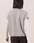 Charli, Leigh Sleevless Zip Sweater