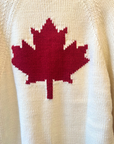 Varsity Cardigan-Red Maple Leaf