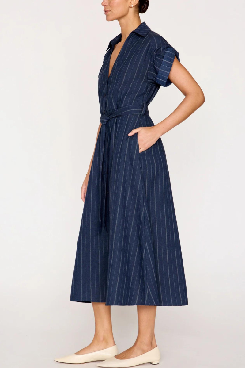 Brochu Walker, Fia Belted Stripe Dress