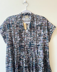 Raga Designs, Cotton Silk Woven Dress- Grey