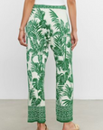 Velvet, Iris Palm Print Pants